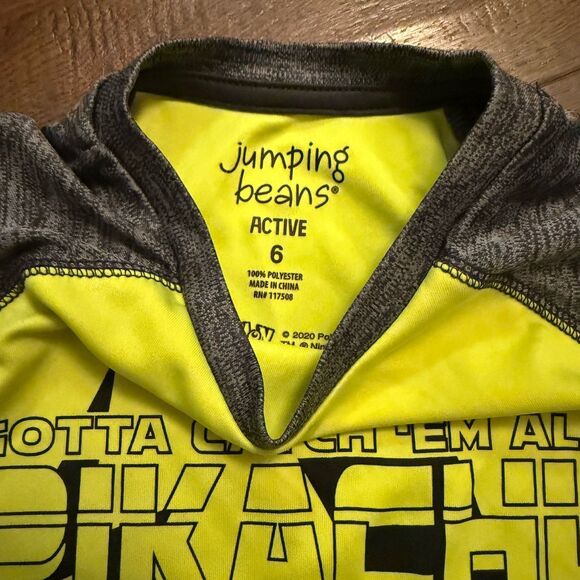 Jumping Beans Boys Pokémon Pikachu Shirt Size 6 Active Graphic Tee - Picture 3 of 5
